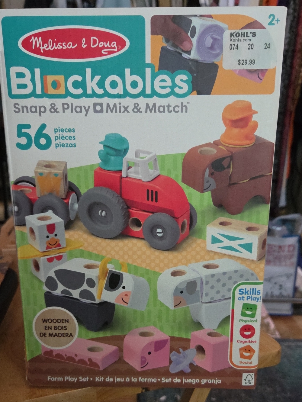 Melissa & Doug Blockables Farm Play Set - Multicolor